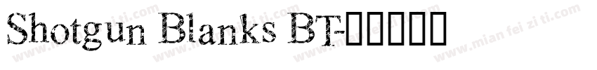 Shotgun Blanks BT字体转换